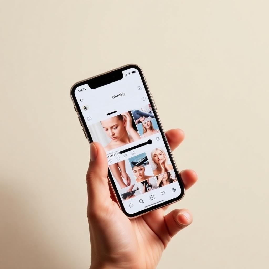 Dermatology practice Instagram feed preview showing skincare content